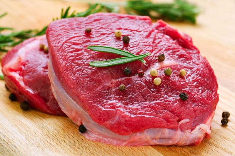 carne per aumentare la potenza