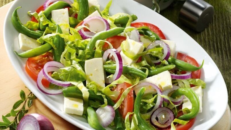 insalata di verdure per aumentare la potenza