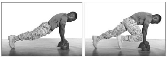 Plank con piegamenti del ginocchio una versione migliorata dell'esercizio classico